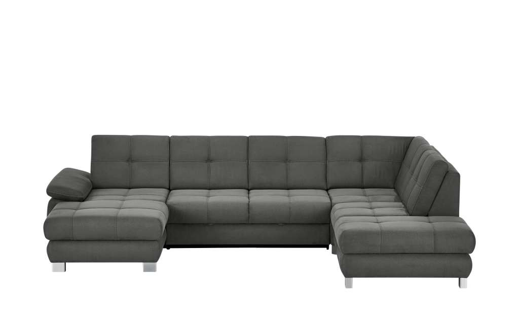 Wohnlandschaft  Cosima ¦ grau ¦ Maße (cm): B: 318 H: 86 T: 239 Polstermöbel > Sofas > Schlafsofas - Höffner