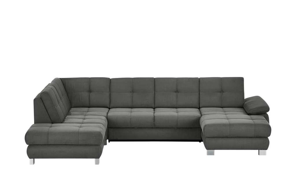 Wohnlandschaft  Cosima ¦ grau ¦ Maße (cm): B: 318 H: 86 T: 187 Polstermöbel > Sofas > Schlafsofas - Höffner