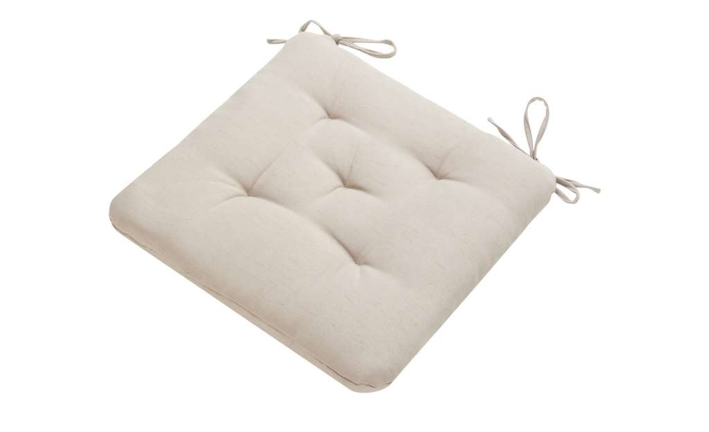 Stuhlkissen  Tia ¦ beige ¦ Füllung: 50% Polyester, 50% Polyurethan, 370gr. ¦ Maße (cm): B: 40 H: 5 Heimtextilien > Kissen > Stuhlkissen - Höffner
