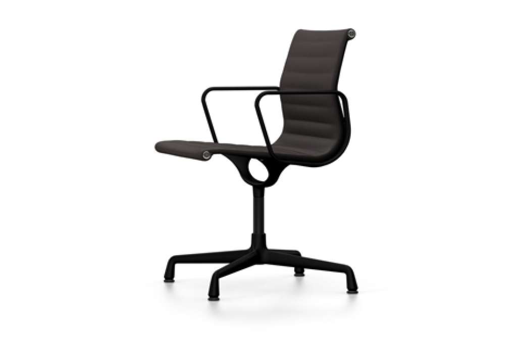 Vitra - Aluminium Chair - EA 104 - 78 nero moorbraun - indoor