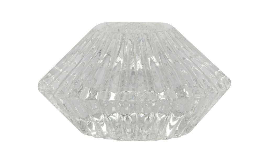 Kerzenhalter ¦ transparent/klar ¦ Glas  ¦ Maße (cm): H: 4,3 Ø: 7.8 Dekoration > Kerzen & Lichter > Kerzenständer - Höffner