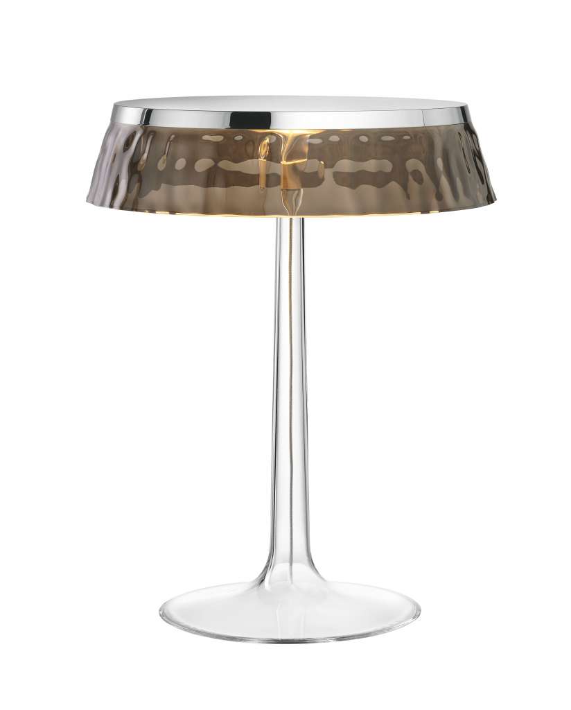 Flos - Bon Jour Tischleuchte - chrom - Krone fumée - indoor