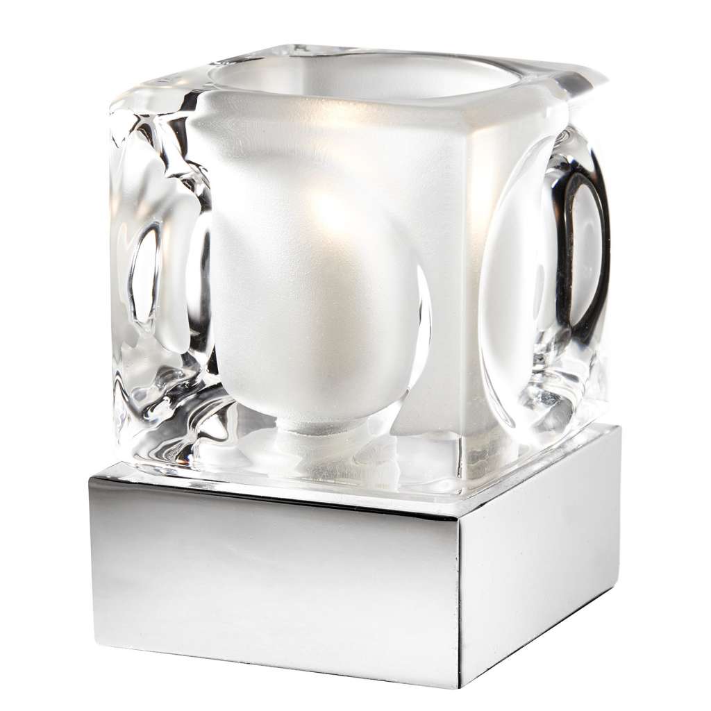 home24 LED-Tischleuchte Ice Cube