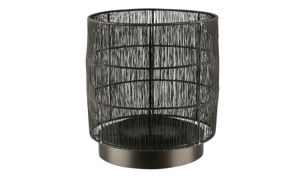 Windlicht ¦ schwarz ¦ Metall ¦ Maße (cm): H: 26,5 Ø: 24 Dekoration > Laternen & Windlichter - Höffner
