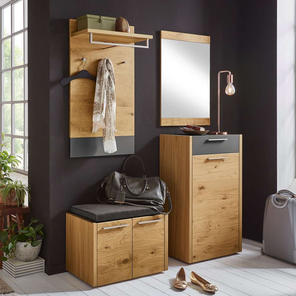 home24 Garderobenset Levio III (4-teilig)