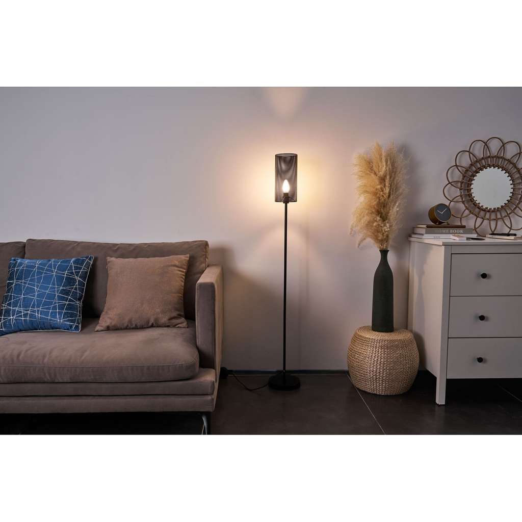 home24 Stehleuchte Black Mesh