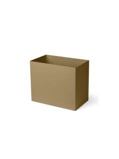 ferm LIVING - Plant Box Pot - groß - olive - indoor