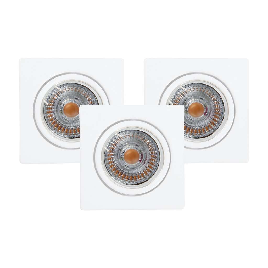 home24 Einbauleuchte Ledsdream V (3er-Set)