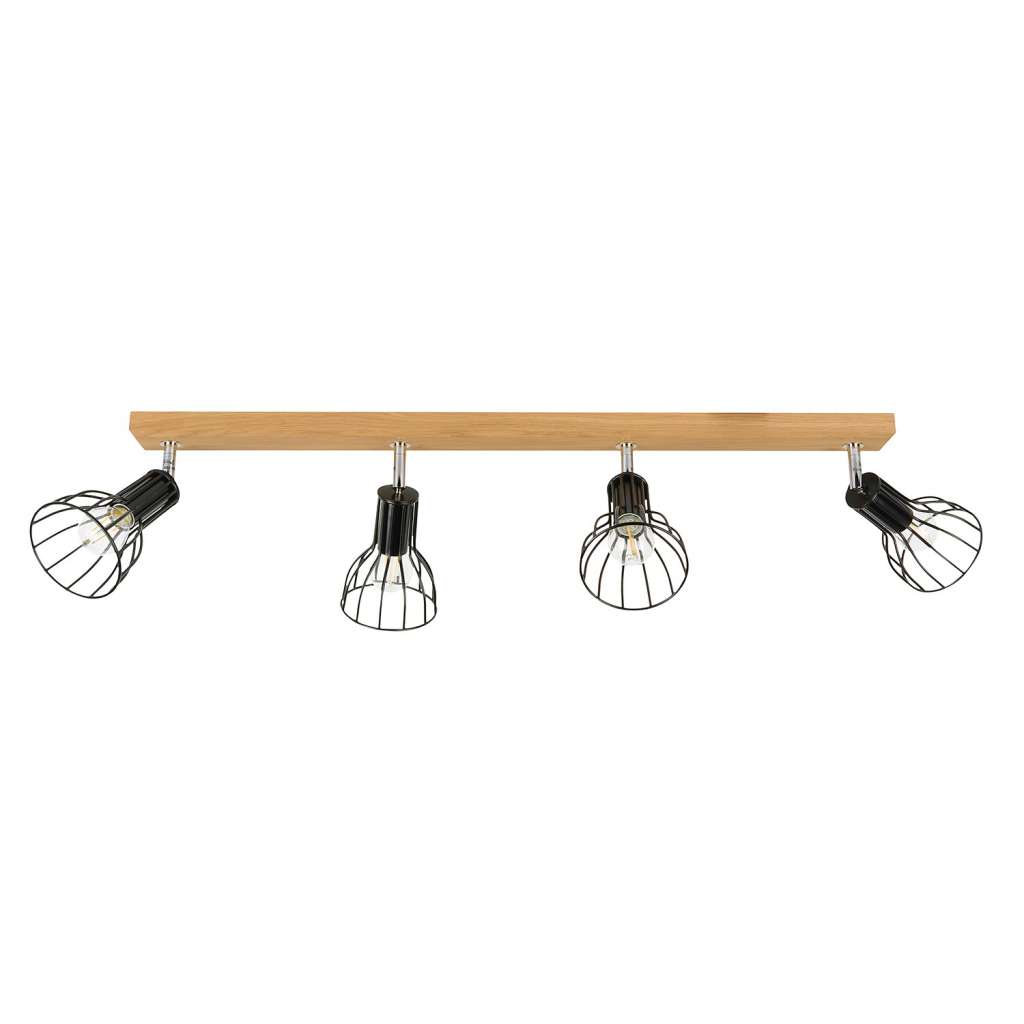 home24 Deckenleuchte Megan Wood I
