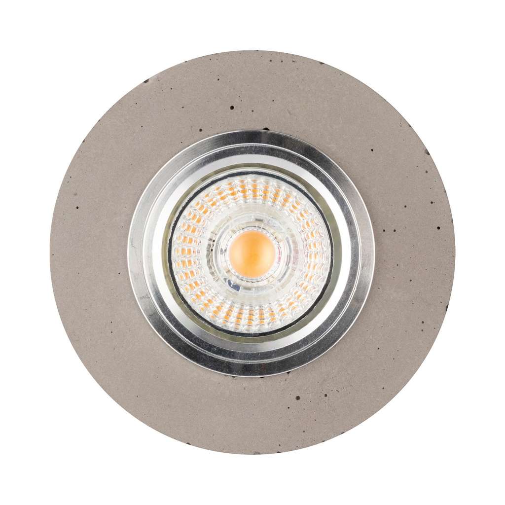 home24 LED-Deckenleuchte Vitar Concrete II