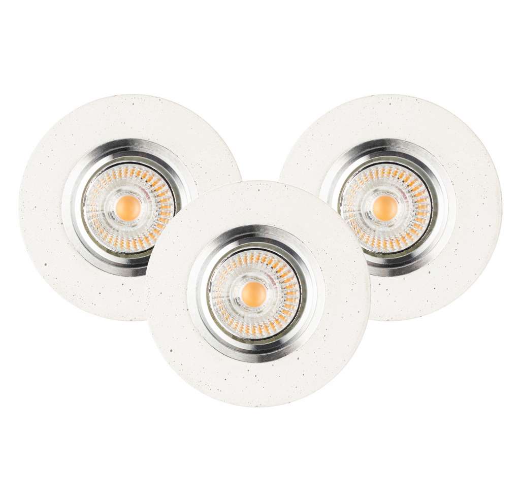 home24 LED-Deckenleuchte Vitar Concrete II