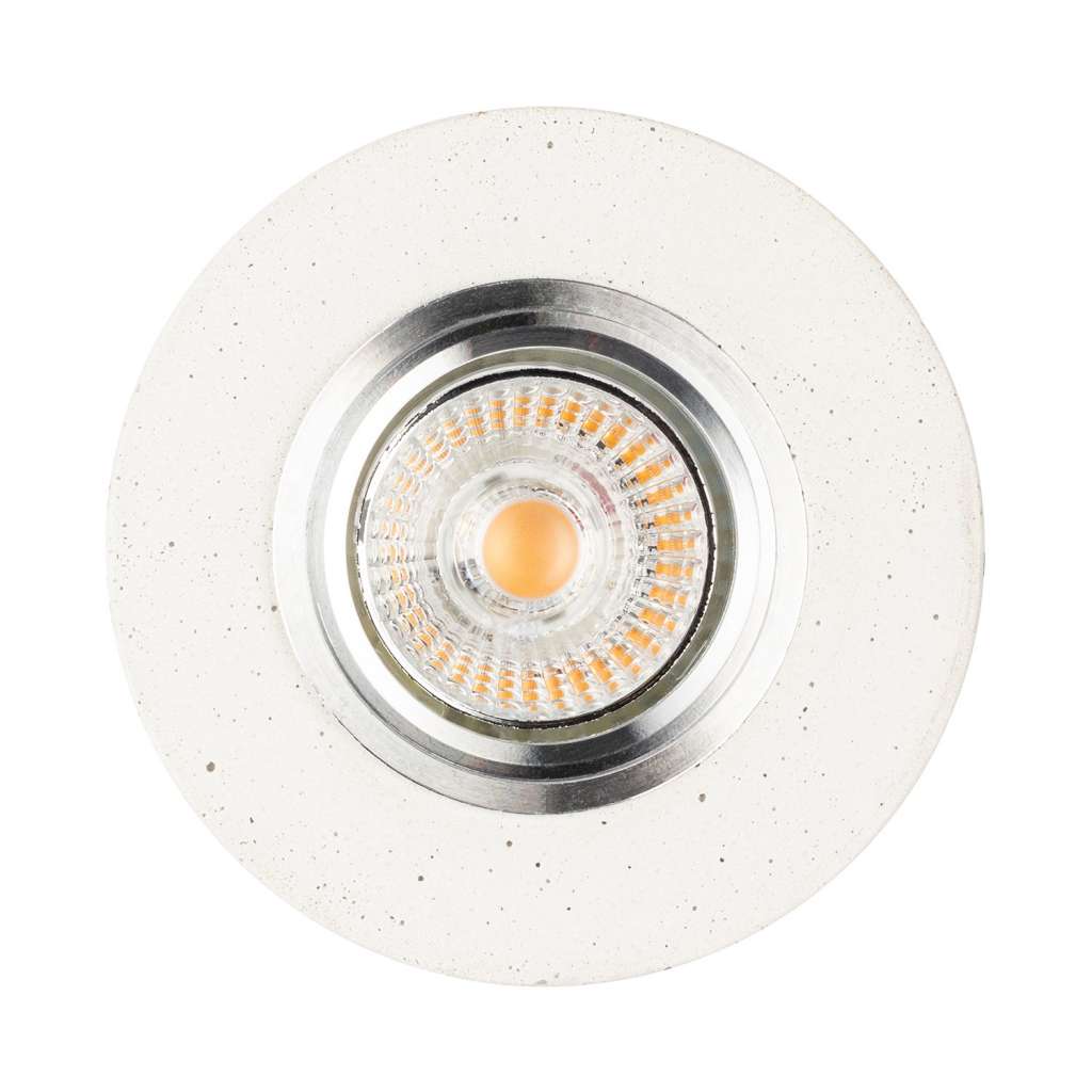 home24 LED-Deckenleuchte Vitar Concrete II
