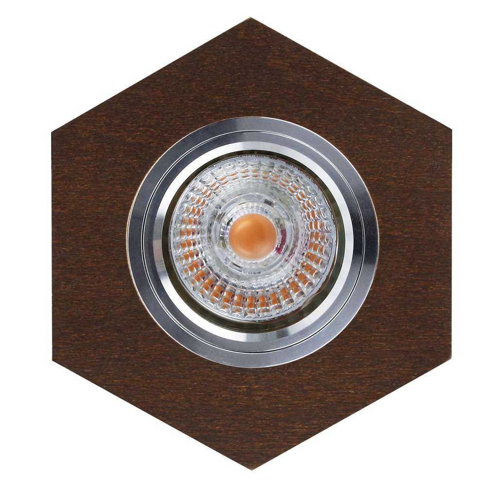 home24 LED-Deckenleuchte Vitar Wood VIII