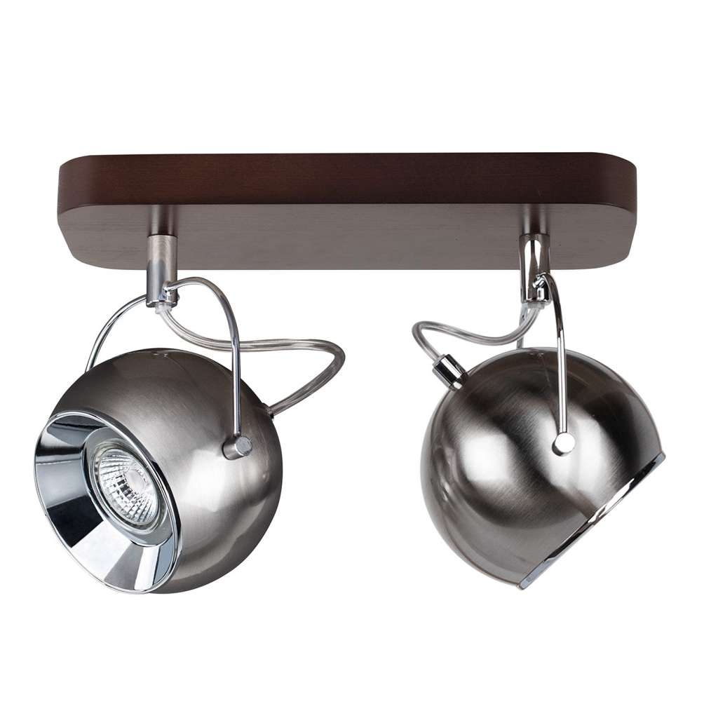 home24 LED-Deckenleuchte Ball Wood I
