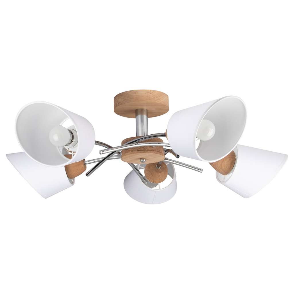 home24 Deckenleuchte Mette Wood I