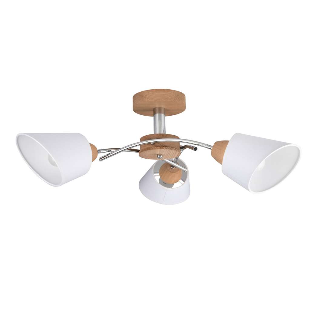 home24 Deckenleuchte Mette Wood I