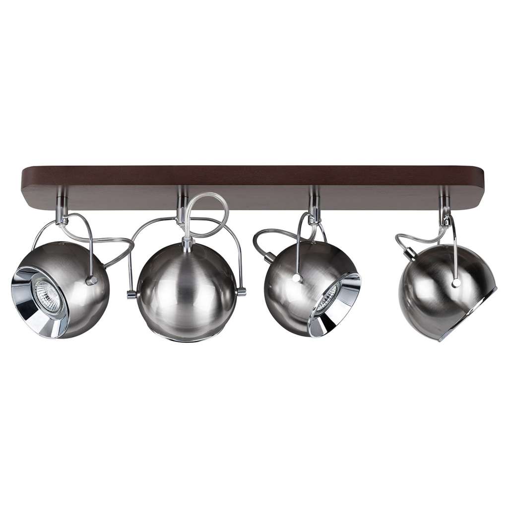 home24 LED-Deckenleuchte Ball Wood IV