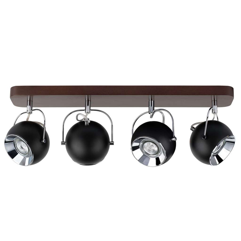 home24 LED-Deckenleuchte Ball Wood VII