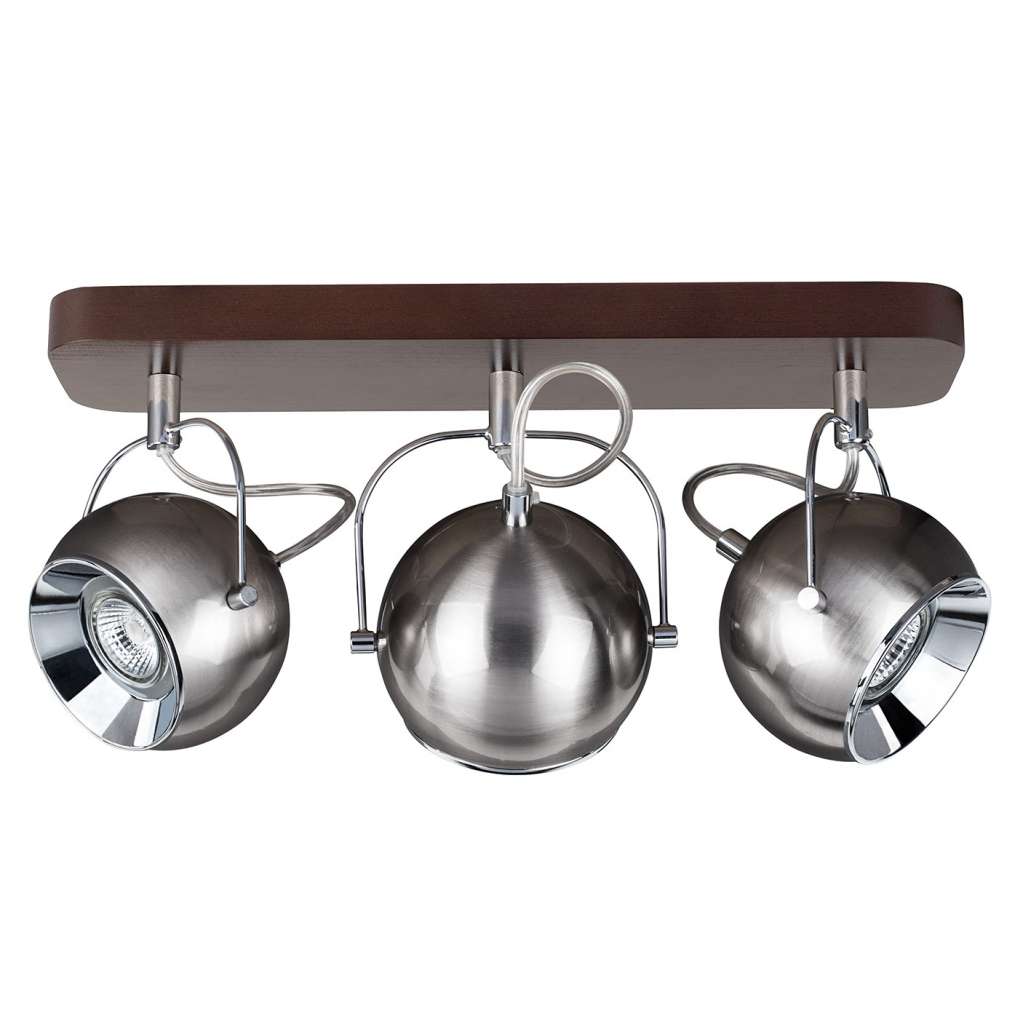 home24 LED-Deckenleuchte Ball Wood II