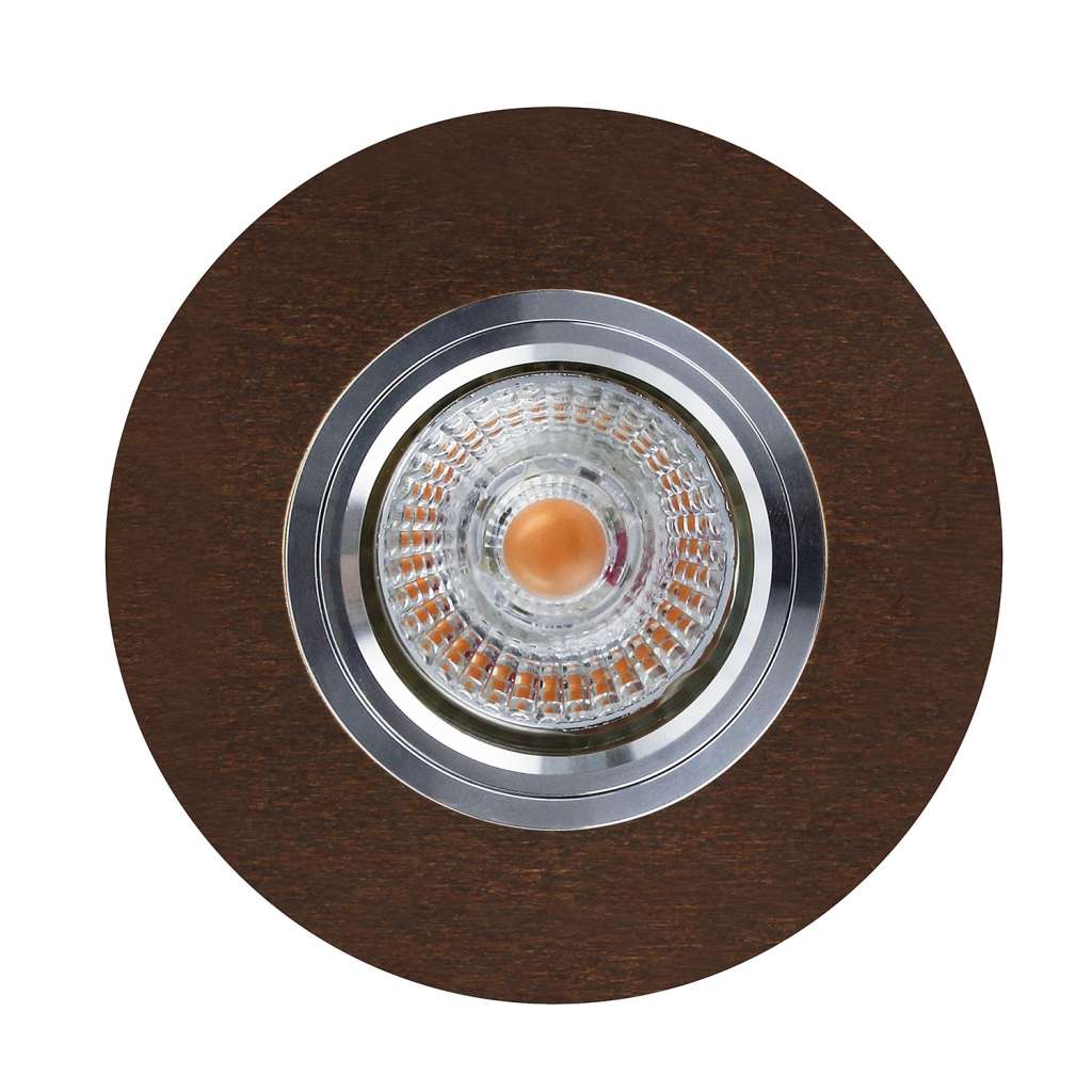 home24 LED-Deckenleuchte Vitar Wood II