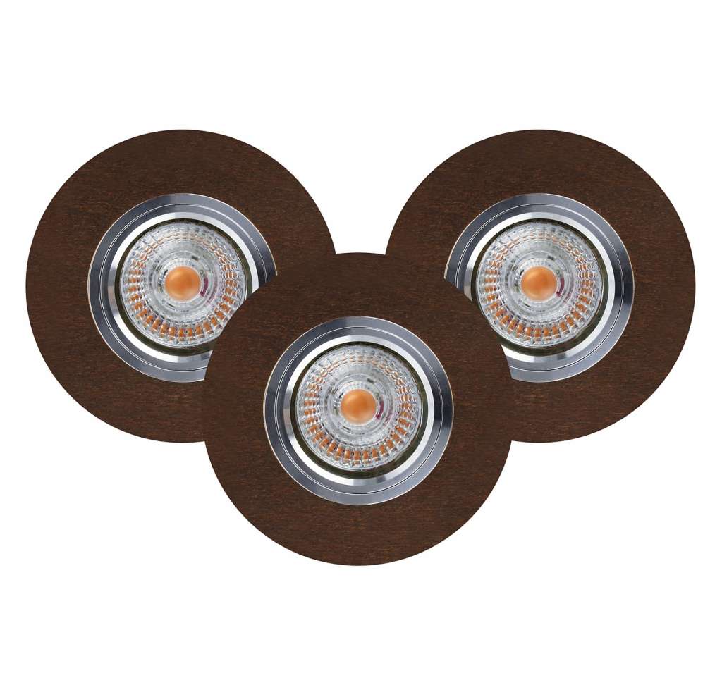 home24 LED-Deckenleuchte Vitar Wood II