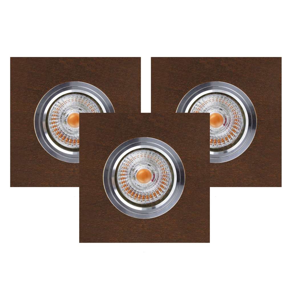 home24 LED-Deckenleuchte Vitar Wood V