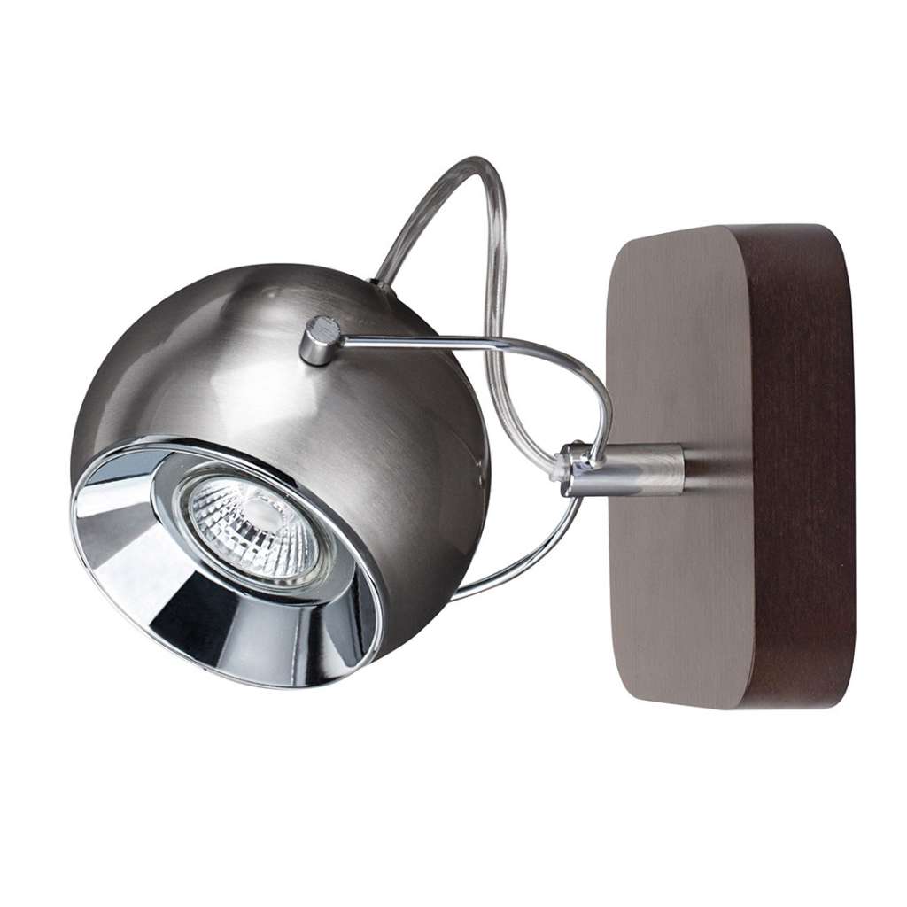 home24 LED-Wandleuchte Ball Wood I