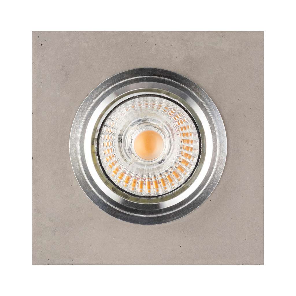 home24 LED-Deckenleuchte Vitar Concrete I