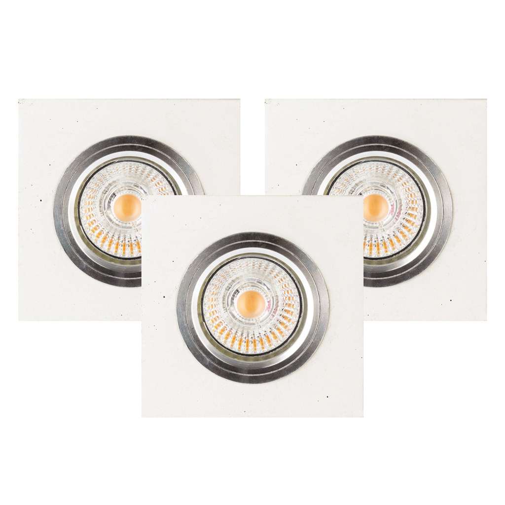 home24 LED-Deckenleuchte Vitar Concrete I
