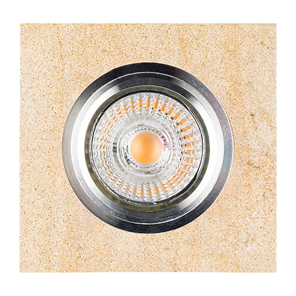 home24 LED-Deckenleuchte Vitar Sandstone I