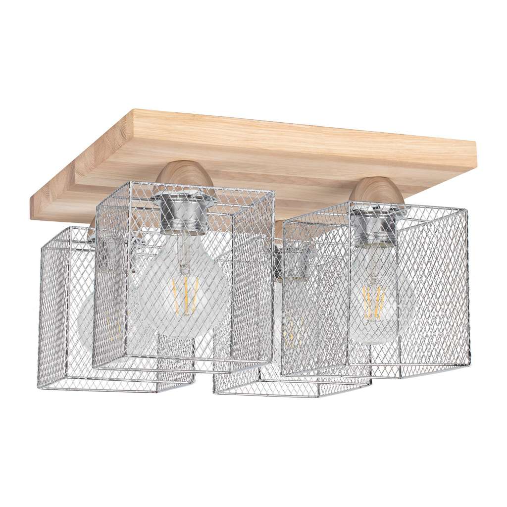 home24 Deckenleuchte Norman Wood I
