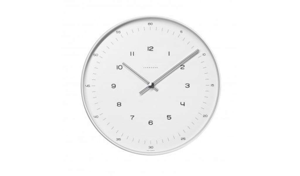 Klein & More - max bill Funk-Wanduhr- Zahlen - groß - indoor