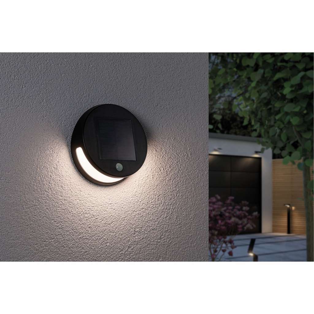 home24 LED-Solar Wandleuchte Helena
