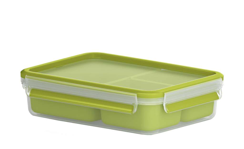 emsa Snackbox 1,2 l  Clip & Go ¦ grün ¦ Kunststoff ¦ Maße (cm): B: 16,3 H: 5,8 Küchenzubehör & Helfer > Vorratsbehälter - Höffner