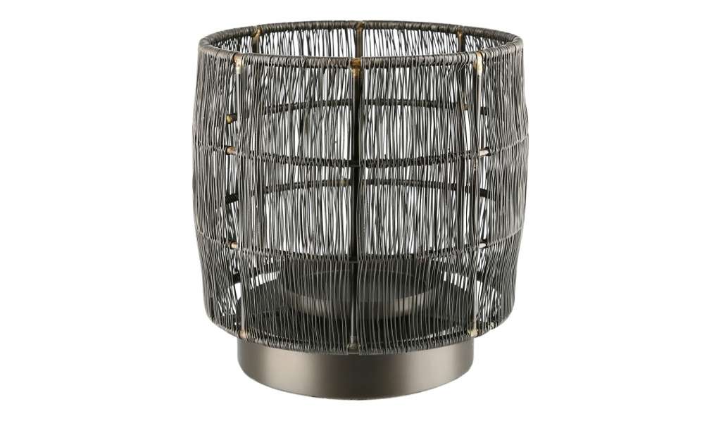 Windlicht ¦ schwarz ¦ Metall ¦ Maße (cm): H: 16 Ø: 15 Dekoration > Laternen & Windlichter - Höffner