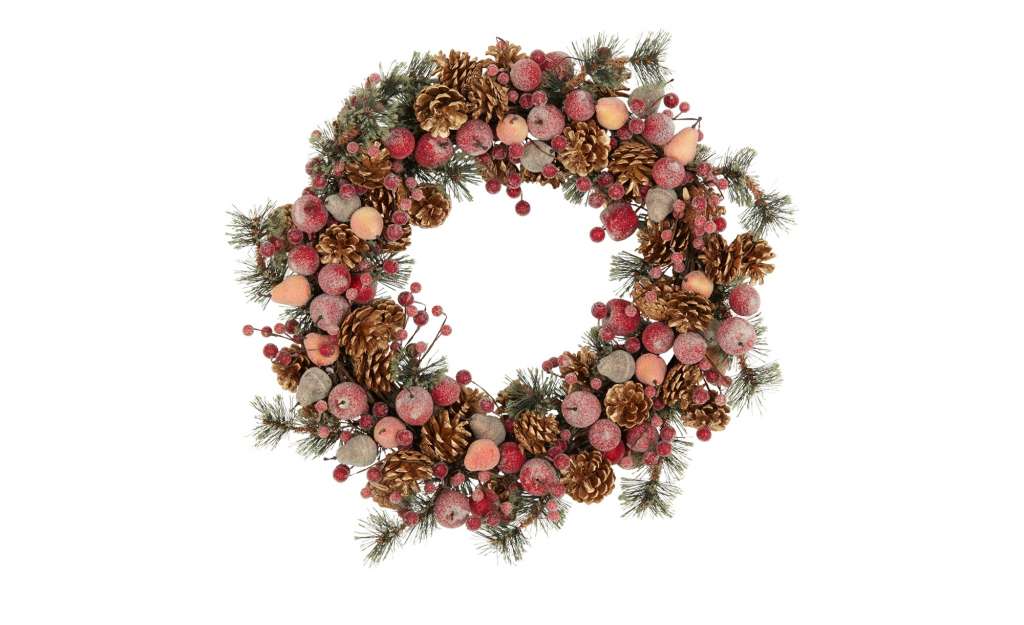 Kranz ¦ rosa/pink ¦ Naturprodukte, Kunststoff ¦ Maße (cm): H: 12 Ø: 60 Dekoration > Kunstblumen - Höffner