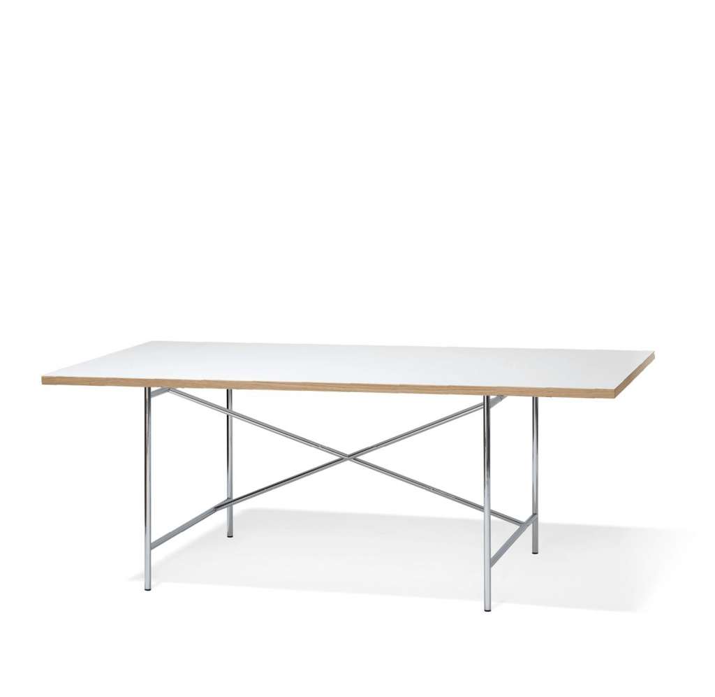 Richard Lampert - Eiermann 1 Schreibtisch - Tischplatte weiß - indoor