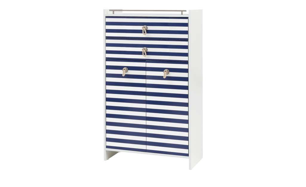 Highboard 2-türig  Sailor ¦ blau ¦ Maße (cm): B: 65 H: 114,3 T: 33 Schränke > Badschränke > Bad-Hochschränke - Höffner
