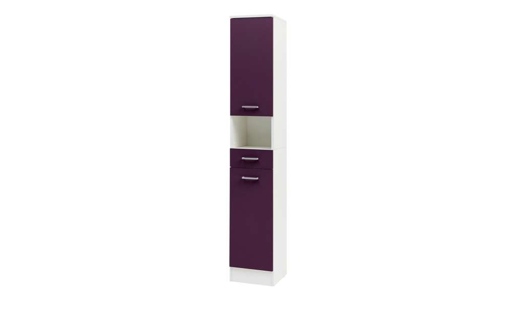Hochschrank, 2-türig  Lorenz ¦ lila/violett ¦ Maße (cm): B: 30,3 H: 181,7 T: 32 Schränke > Badschränke > Bad-Hochschränke - Höffner