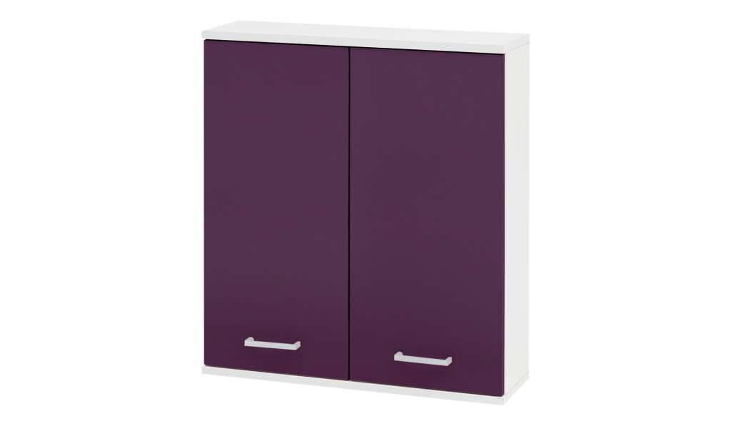 Oberschrank, 2-türig  Lorenz ¦ lila/violett ¦ Maße (cm): B: 59,8 H: 70,7 T: 20 Schränke > Badschränke > Bad-Hochschränke - Höffner