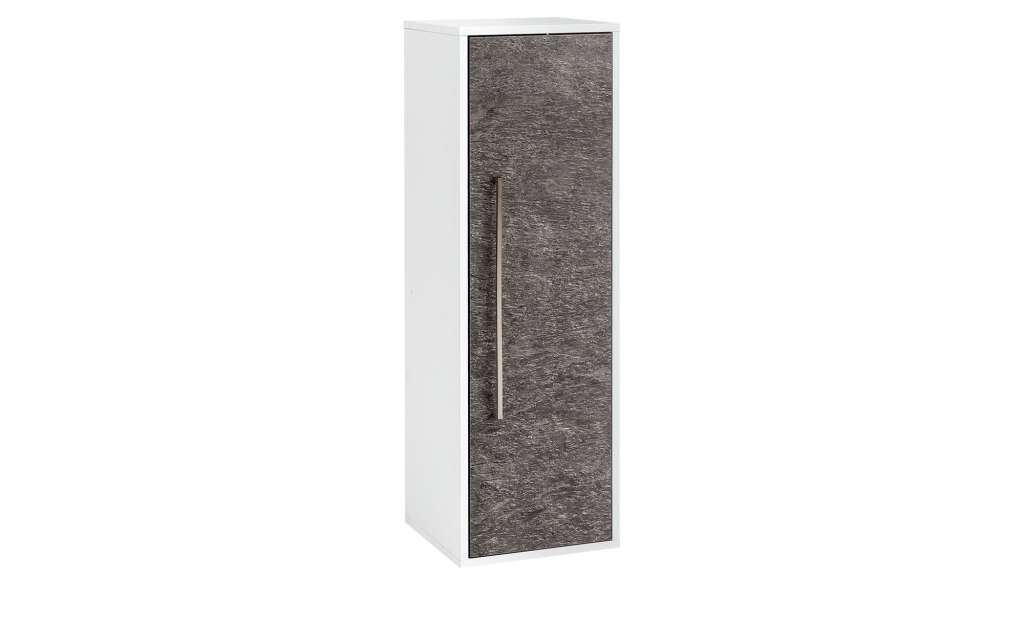 Highboard, 1-türig  Luke ¦ grau ¦ Maße (cm): B: 32,7 H: 102,5 T: 33,1 Schränke > Badschränke > Bad-Hochschränke - Höffner