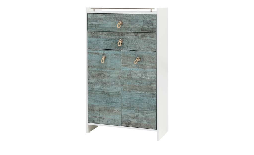 Highboard 2-türig  Sailor ¦ grün ¦ Maße (cm): B: 65 H: 114,3 T: 33 Schränke > Badschränke > Bad-Hochschränke - Höffner