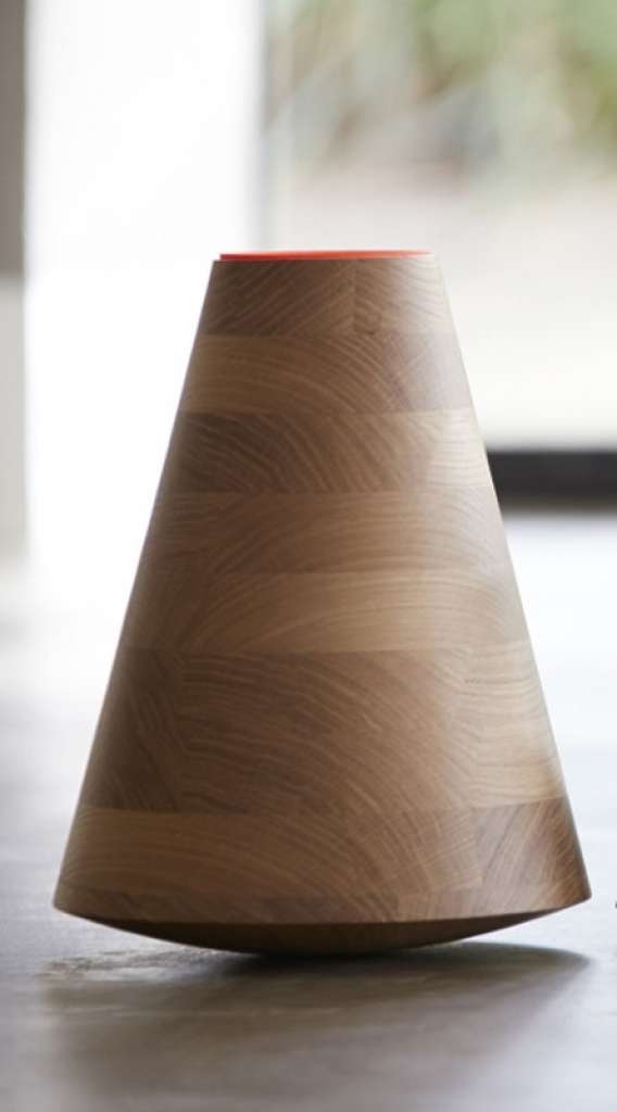 PER/USE - Etna Vase mittel - eiche - weiß - indoor
