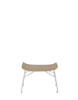 Kartell - K/Wood Hocker - Light Wood / Chrome - indoor