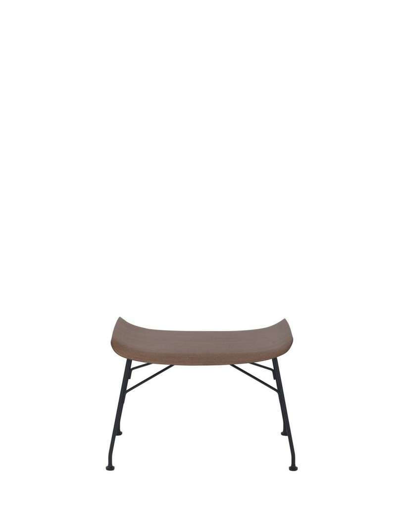 Kartell - K/Wood Hocker - Dark Wood / Black - indoor