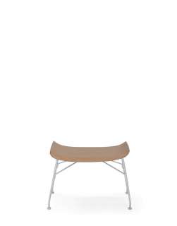 Kartell - K/Wood Hocker - Light Wood / Chrome - indoor