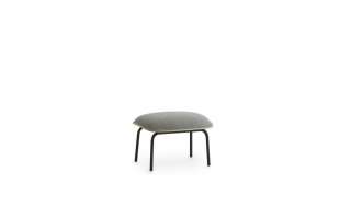 Normann Copenhagen - Pad Hocker - Stahl schwarz/ Eiche - brandy - indoor