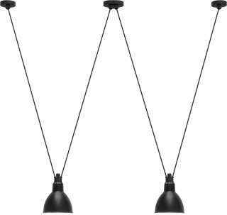 DCW éditions - LES ACROBATES DE GRAS N°324 L Round  - ungeschliffenes kupfer/weiß - indoor