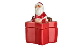 Keksdose  Weihnachtsmann ¦ rot ¦ Betonfaser ¦ Maße (cm): B: 10 H: 12,8 T: 10 Küchenzubehör & Helfer > Vorratsbehälter - Höffner