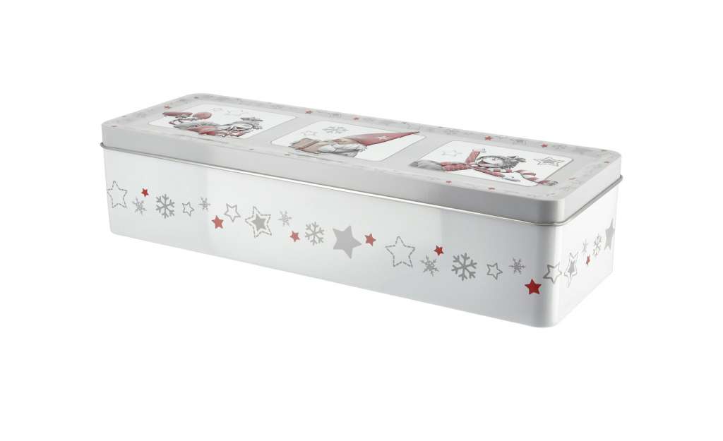 Keksdose  Weihnachtsfiguren ¦ grau ¦ Metall ¦ Maße (cm): B: 10 H: 6,9 Küchenzubehör & Helfer > Vorratsbehälter - Höffner